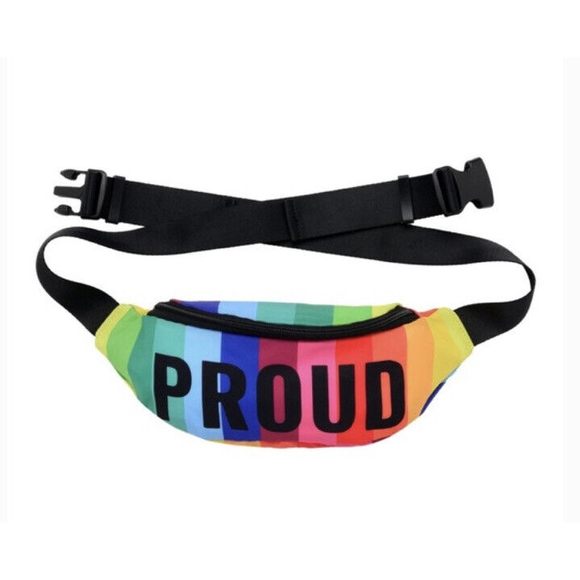 LGBTQ+ The Phluid Project Rainbow Pride Proud Fanny Pack - Picture 1 of 5